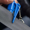 Multi-function 3 in 1 Alarm Whistle Window Breaker Keychain with Belt Cutter 