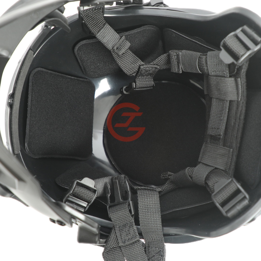 Casco protector FAST con m&aacute;scara facial completa y gafas para uso de seguridad en exteriores