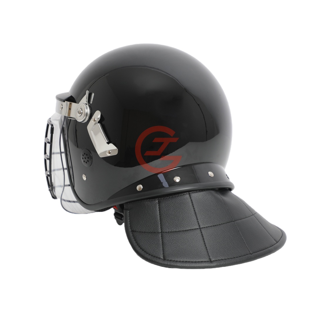 Professional Riot Helmet with Curved Face Shield Waterproof Design for Outdoor Protection
